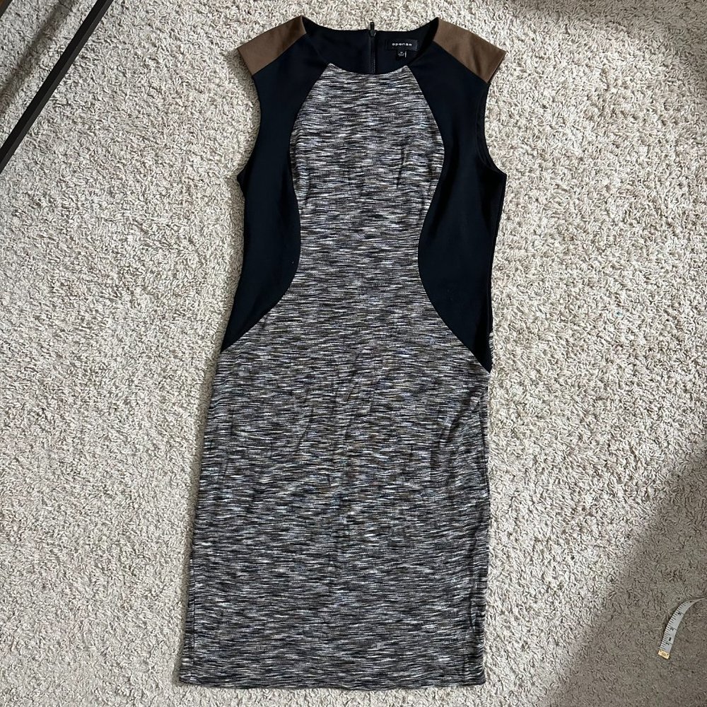 Spense MultiColor Colorblock Officewear Dress